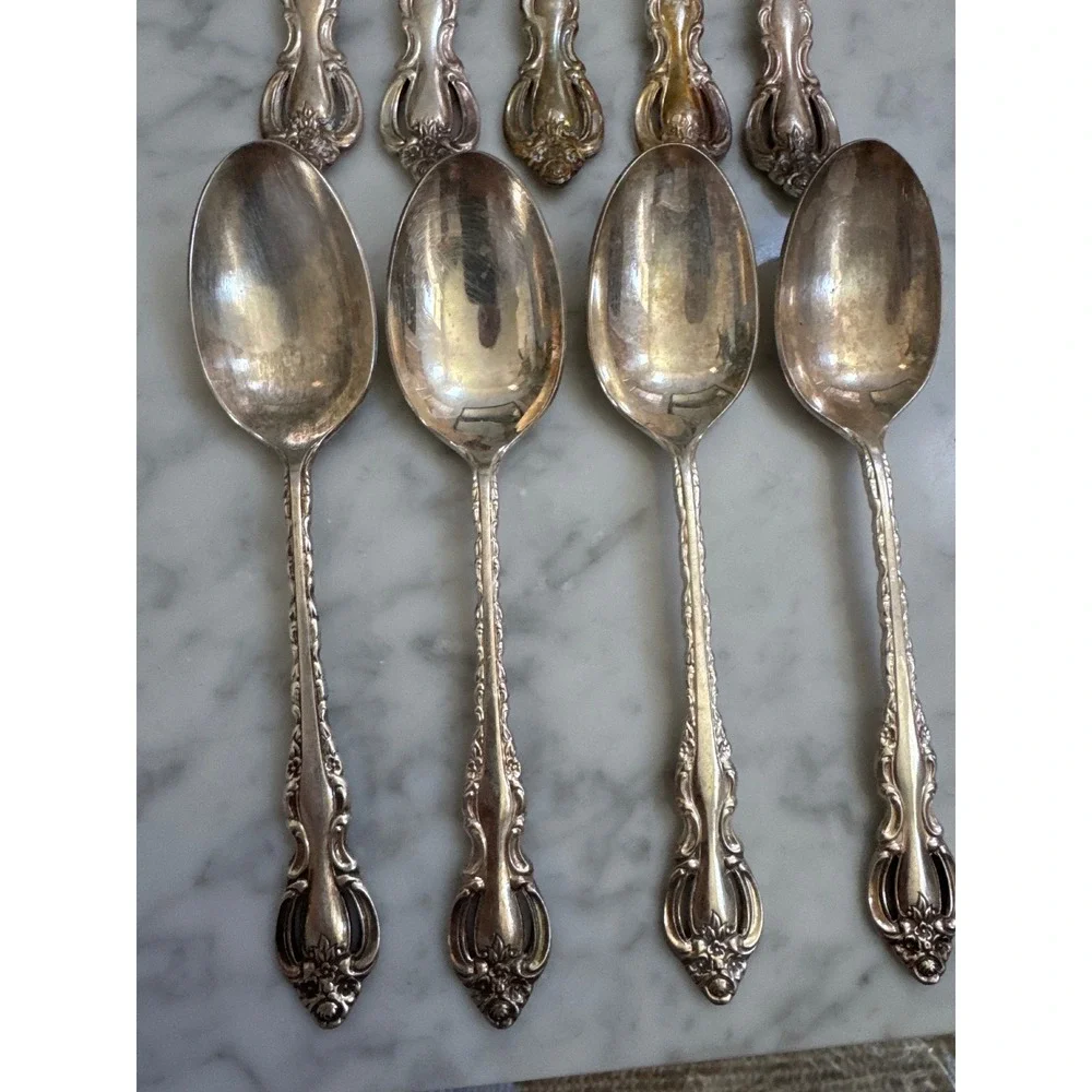 International Silver Countess Silverplate Flatware Set 21pc 1969 Korea Vintage